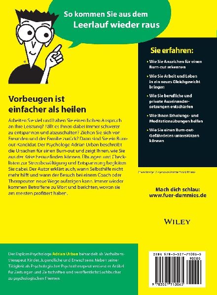 Burn-out überwinden für Dummies