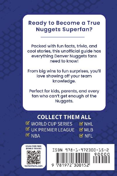 Denver Nuggets Basketball Book for Kids