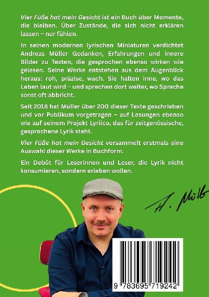 Vier Füße hat mein Gesicht
