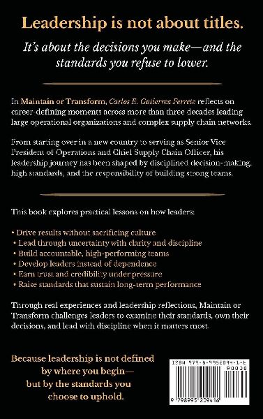 Maintain or Transform