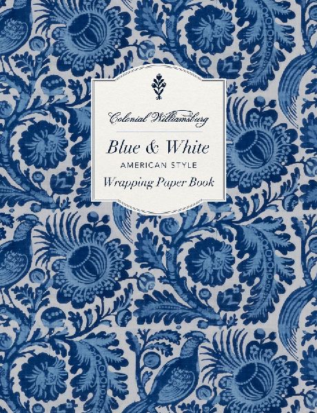Colonial Williamsburg Blue and White American Style Wrapping P...
