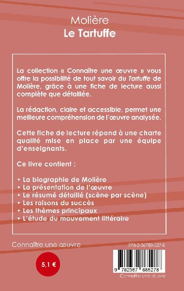 Fiche de lecture Le Tartuffe de Molière (analyse littéraire de référence et résumé complet)