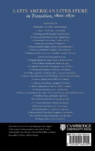 Latin American Literature in Transition 1800-1870