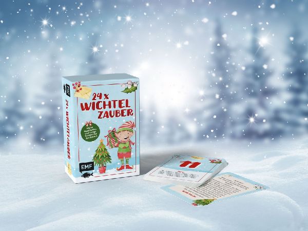 Adventskalender-Kartenset: 24 x Wichtelzauber