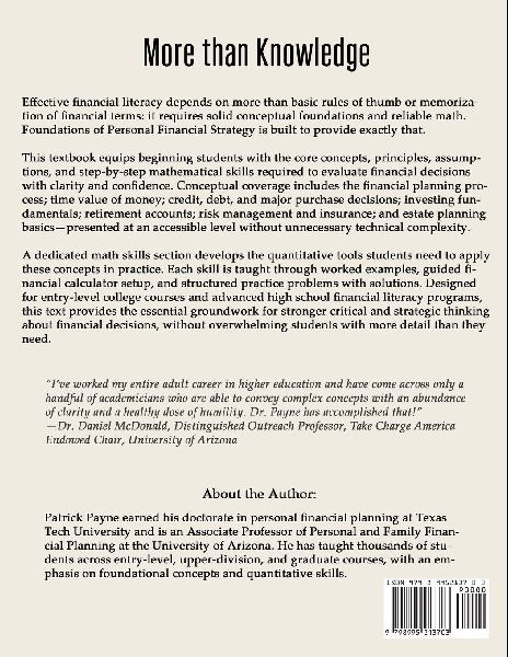 Foundations of Personal Financial Strategy