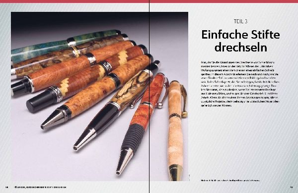 Füllfeder, Kugelschreiber & Stifte drechseln