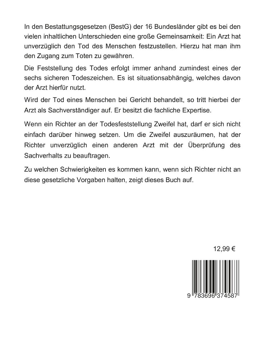 Todesfeststellung und das Recht