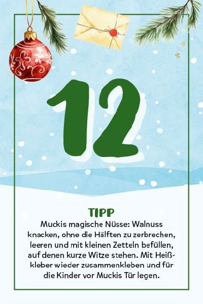 Adventskalender-Kartenset: 24 x Wichtelzauber
