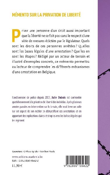 Mémento sur la privation de liberté