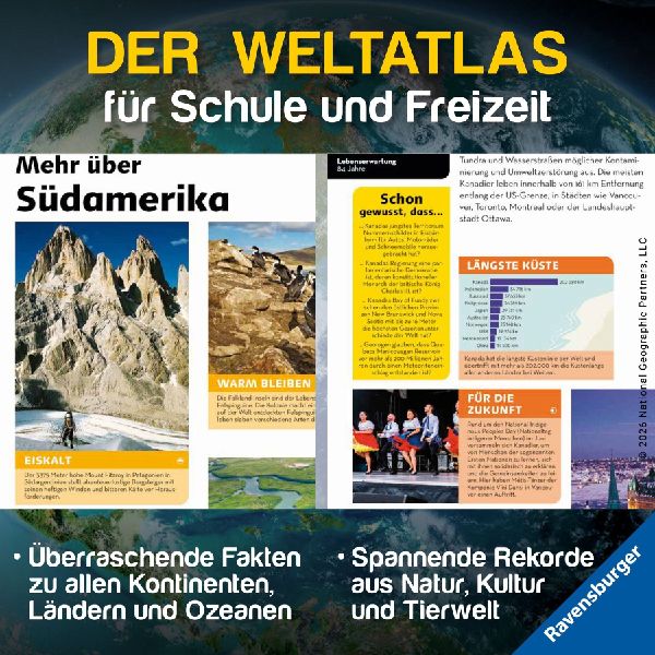 National Geographic Kids Weltatlas - Fremde Kulturen, großartige Naturwunder und wilde Tiere entdecken: Kinderatlas für Kids ab 8 Jahren