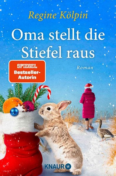 Oma stellt die Stiefel raus