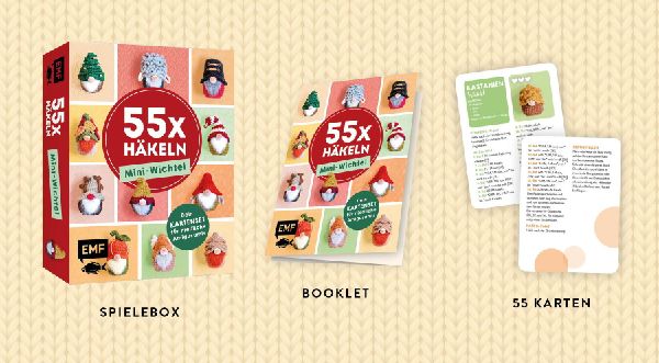 55 x häkeln - Mini-Wichtel: Dein Kartenset