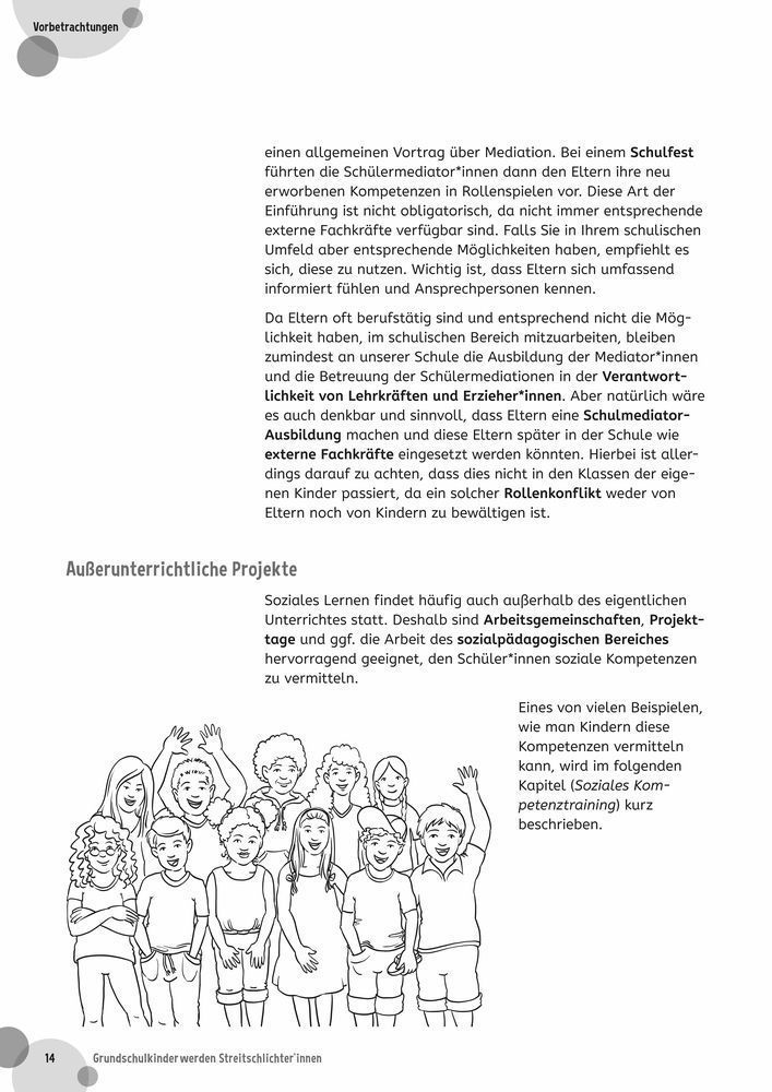 Grundschulkinder werden Streitschlichter*innen