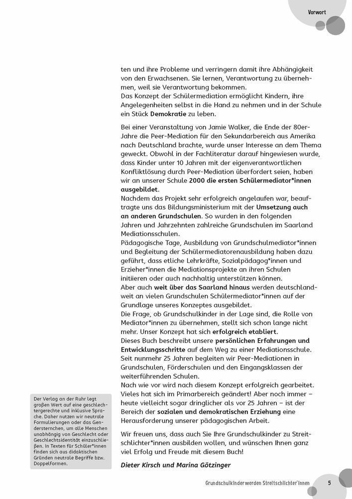 Grundschulkinder werden Streitschlichter*innen
