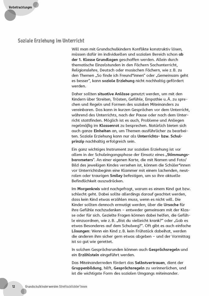 Grundschulkinder werden Streitschlichter*innen