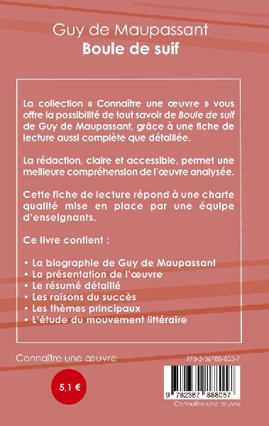 Fiche de lecture Boule de suif de Maupassant (Analyse littéraire de référence et résumé complet)