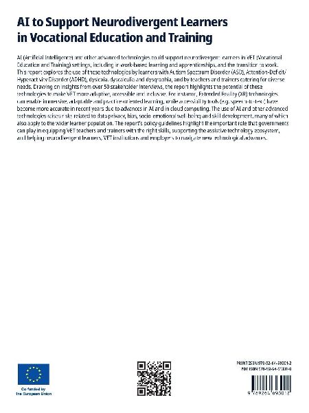 AI to Support Neurodivergent Learners in Vocational Education and Training