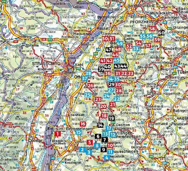 ROTHER Wanderführer Schwarzwald. Die Mitte und der Norden. 60 Touren zwischen Karlsruhe und Freiburg - mit Nationalpark Schwarzwald