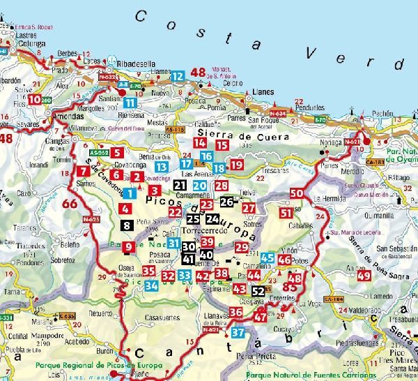 ROTHER Wanderführer Picos de Europa. 52 Touren im ältesten Nationalpark Spaniens, an der Atlantikküste und in den Kantrabrischen Kordilleren