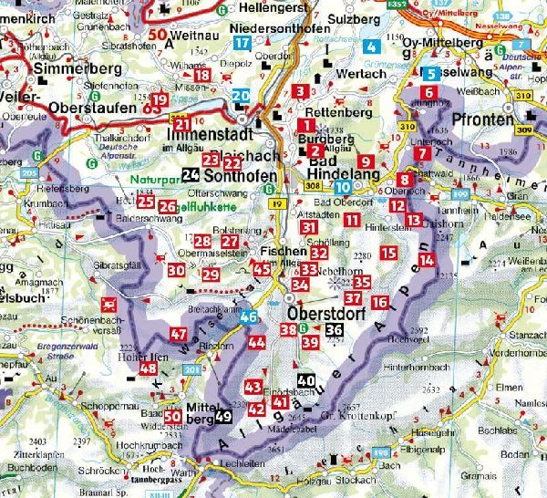 ROTHER Wanderführer Allgäu: Oberallgäu und Kleinwalsertal. 50 Touren rund um Immenstadt, Bad Hindelang, Sonthofen und Oberstdorf.
