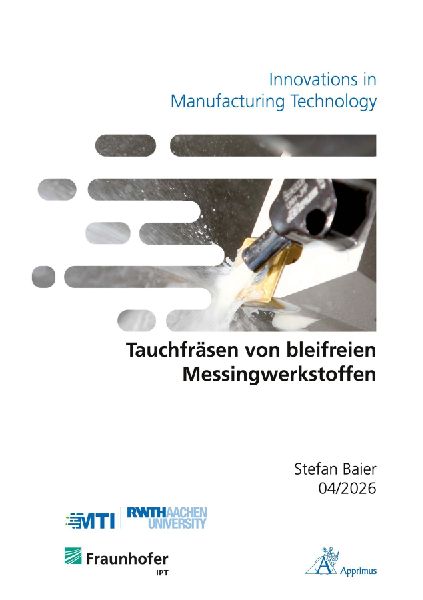 Tauchfräsen von bleifreien Messingwerkstoffen