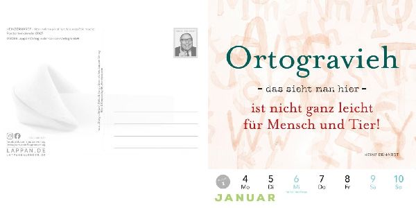 Heinz Erhardt: Postkartenkalender 2027