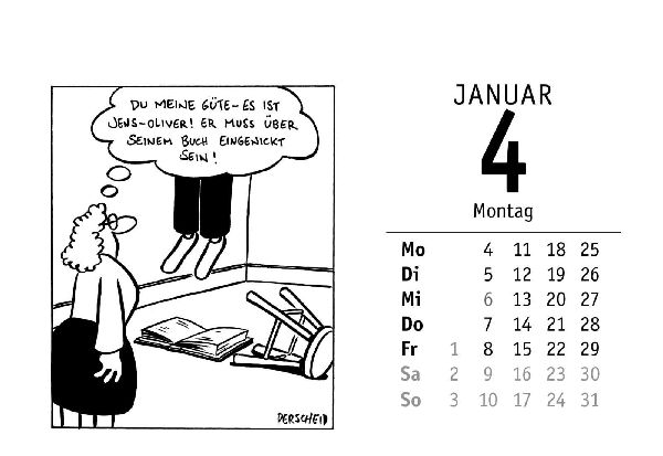 365 gute Perscheid-Tage 2027: Tageskalender