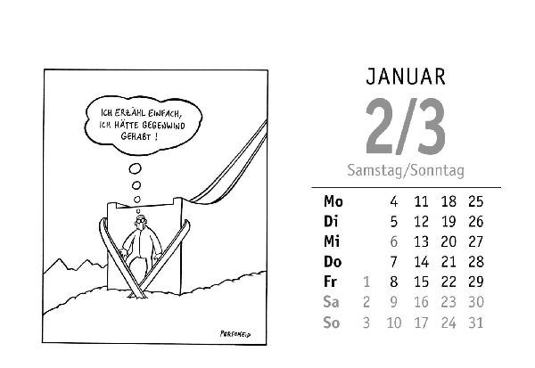 365 gute Perscheid-Tage 2027: Tageskalender