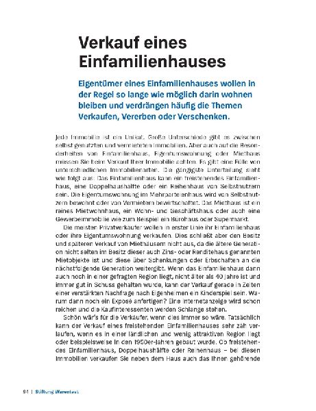 Meine Immobilie erfolgreich verkaufen