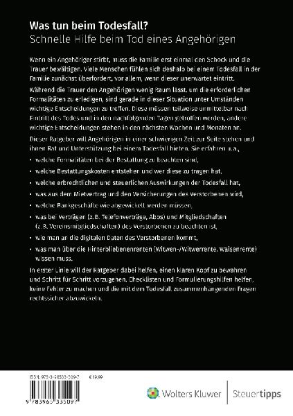 Was tun beim Todesfall?