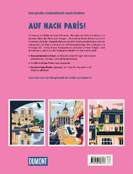 Paris - Das große Ausmalbuch nach Zahlen