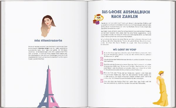 Paris - Das große Ausmalbuch nach Zahlen