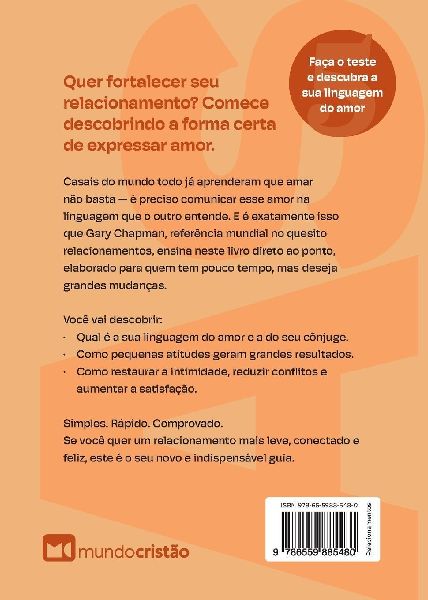 As 5 linguagens do amor para quem tem pressa
