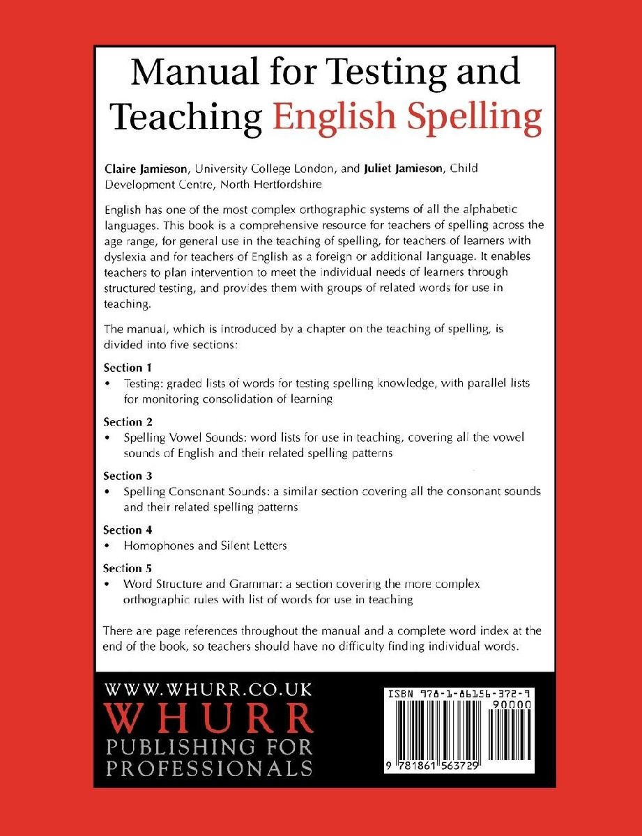 Manual for Testing and Teaching English