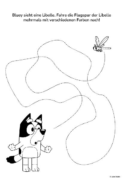 Bluey: Mein lustiger Kindergartenblock