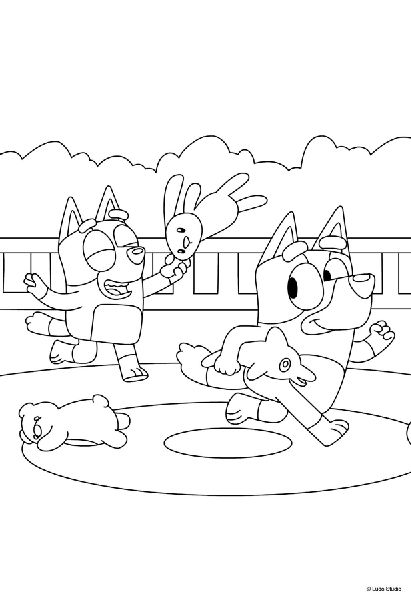 Bluey: Mein lustiger Kindergartenblock