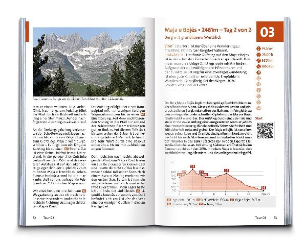 KOMPASS Wanderführer Albanien, 50 Touren mit Extra-Tourenkarte