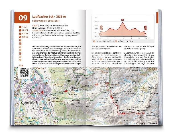 KOMPASS Wanderführer Allgäu, Allgäuer Alpen, 60 Touren mit Extra-Tourenkarte
