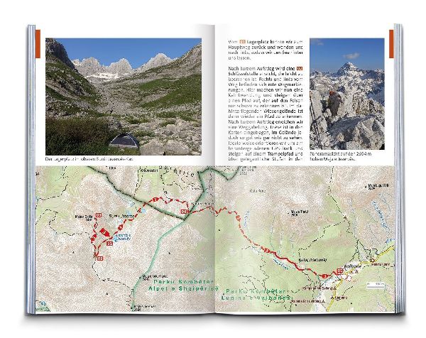 KOMPASS Wanderführer Albanien, 50 Touren mit Extra-Tourenkarte