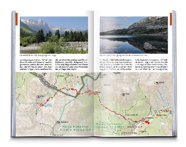 KOMPASS Wanderführer Albanien, 50 Touren mit Extra-Tourenkarte
