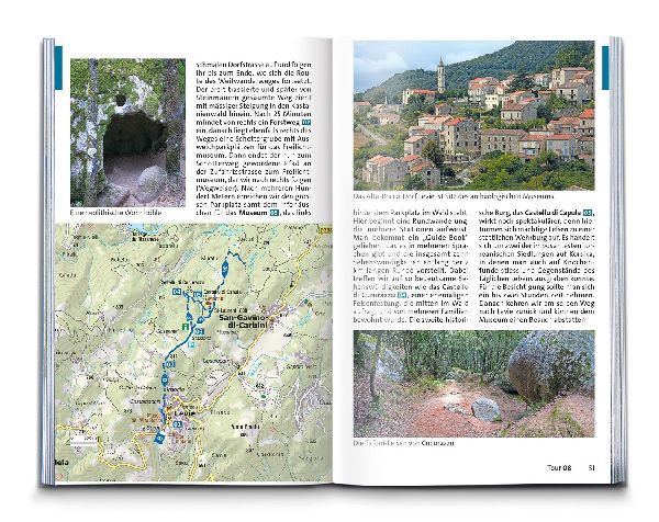 KOMPASS Wanderführer Korsika, 80 Touren mit Extra-Tourenkarte