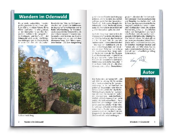 KOMPASS Wanderführer Odenwald, Bergstraße, Neckartal, Heidelberg, 60 Touren mit Extra-Tourenkarte