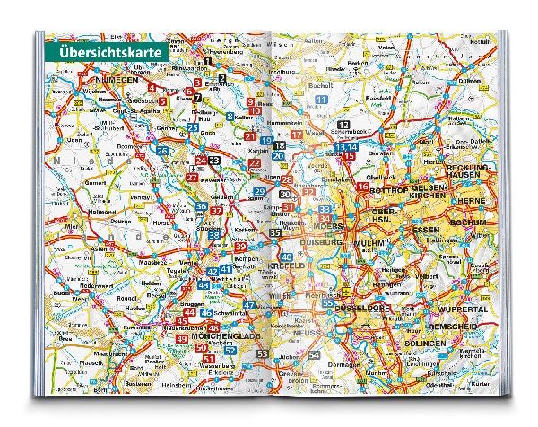KOMPASS Wanderführer Niederrhein, zwischen Rhein und Maas, 55 Touren mit Extra-Tourenkarte