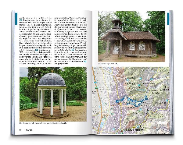 KOMPASS Wanderführer Odenwald, Bergstraße, Neckartal, Heidelberg, 60 Touren mit Extra-Tourenkarte