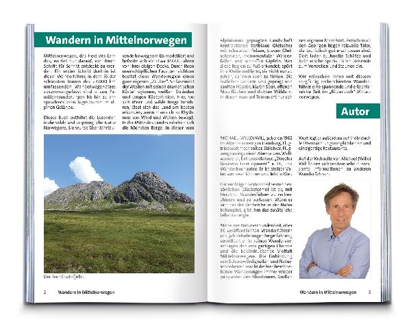 KOMPASS Wanderführer Norwegen Mitte, von Fylke Trøndelag bis zum Nationalpark Jodalsbreen, 55 Touren mit Extra-Tourenkarte