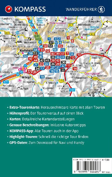 KOMPASS Wanderführer Kaisergebirge, Wilder Kaiser, Zahmer Kaiser, Kaiserwinkl, Thiersee-Pendling,60 Touren mit Extra-Tourenkarte