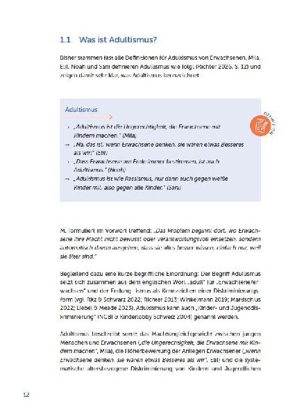 Adultismus wahrnehmen, reflektieren, abbauen