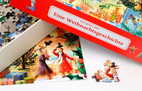 Die Welt von "Eine Weihnachtsgeschichte" - 1000 Teile Puzzle + Poster