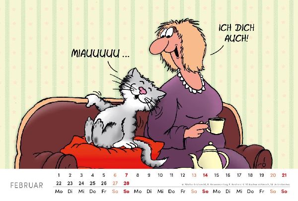 Uli Stein Tischkalender 2027: Monatskalender zum Aufstellen
