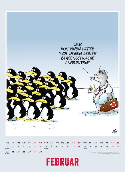 Uli Stein Tierisch großer Kalender 2027: Monatskalender für die Wand im Großformat
